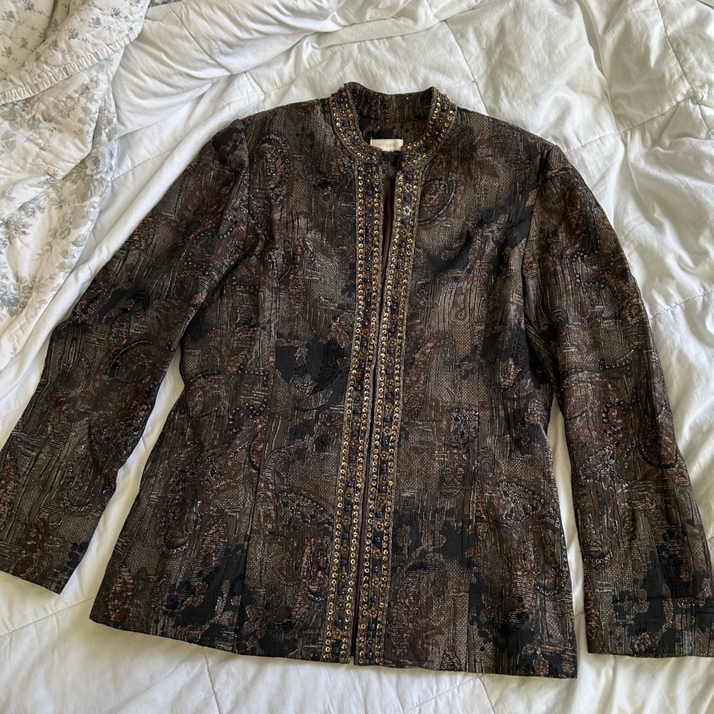 Chico’s Boho Chic Embroidered blazer